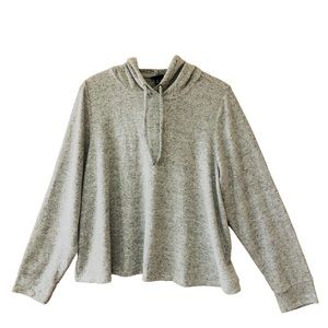 TORRID NWT grey heathered long sleeve hooded pullover sweatshirt, size 3X